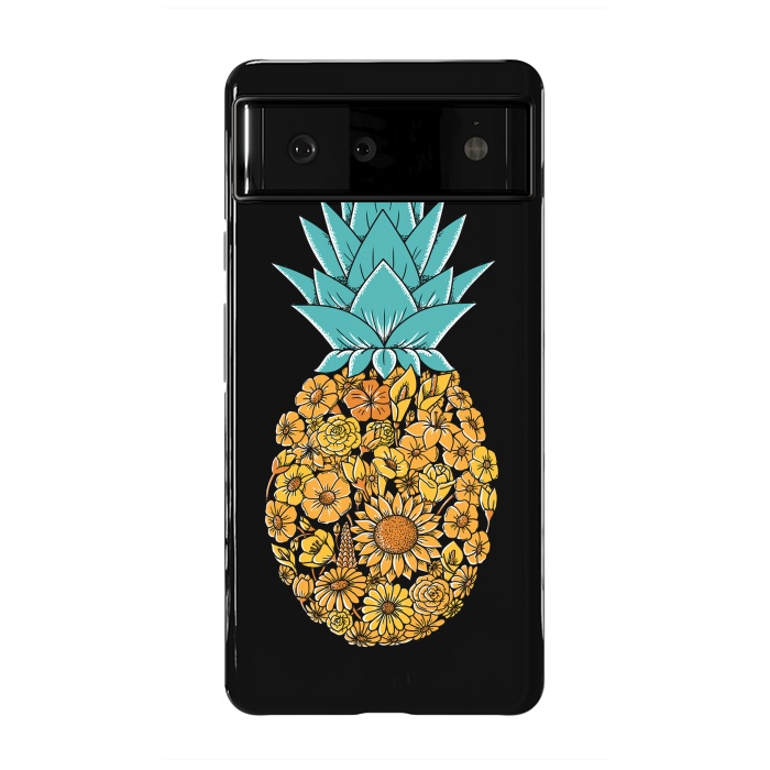 Pixel 6 StrongFit Pineapple Floral by Coffee Man