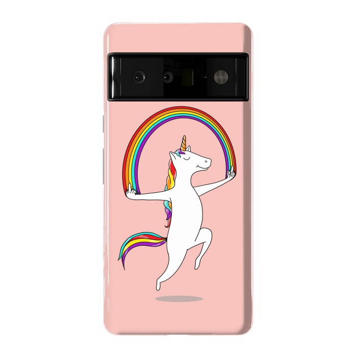 Pixel 6 Pro StrongFit Unicorn Magic pink by Coffee Man