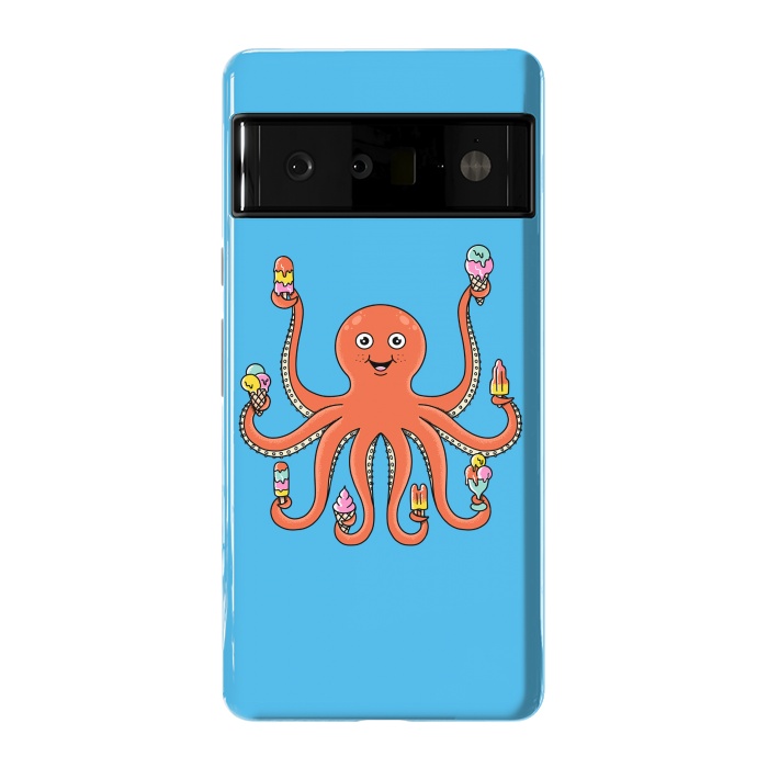 Pixel 6 Pro StrongFit Octopus Ice Creams by Coffee Man