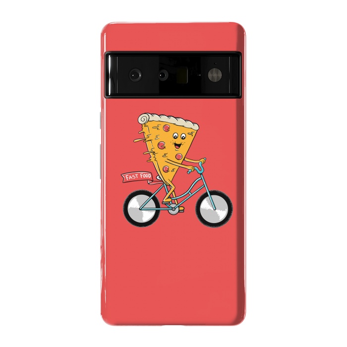 Pixel 6 Pro StrongFit Pizza Fast Food Red by Coffee Man