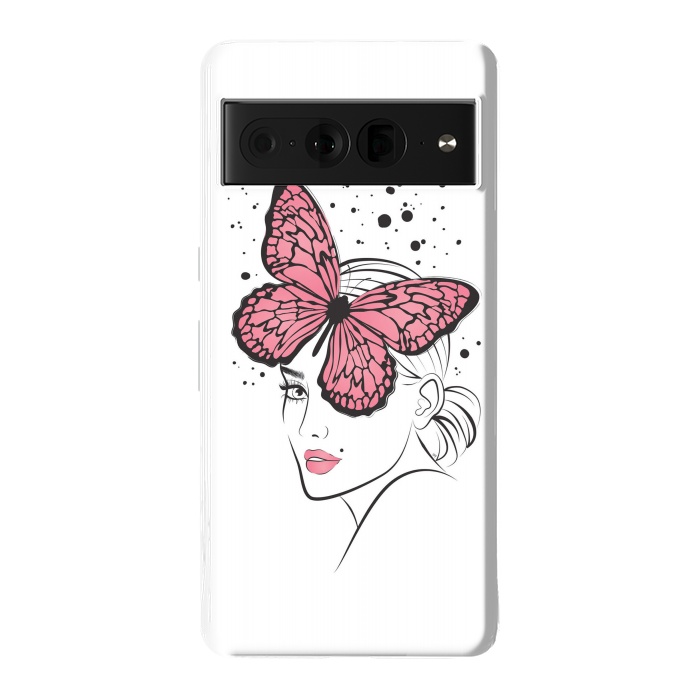 Pixel 7 Pro StrongFit Pink Butterfly by Martina