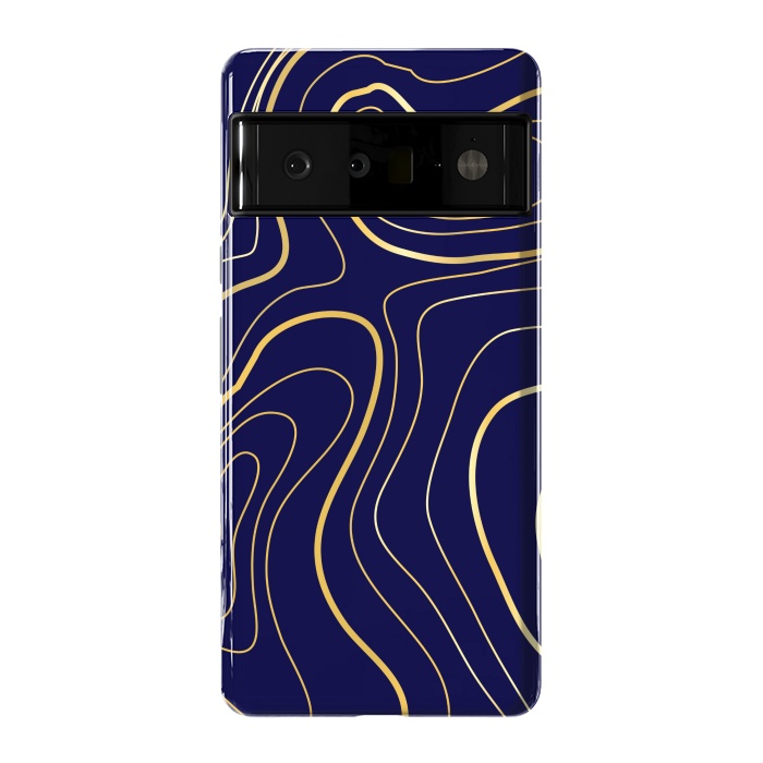 Pixel 6 Pro StrongFit golden abstract lines by MALLIKA
