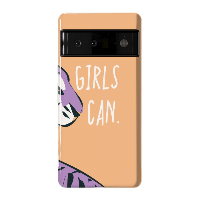 Pixel 6 Pro StrongFit Girls can, peach by Jelena Obradovic