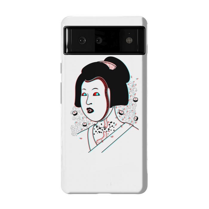 Pixel 6 StrongFit Psychedelic Geisha by Pigboom