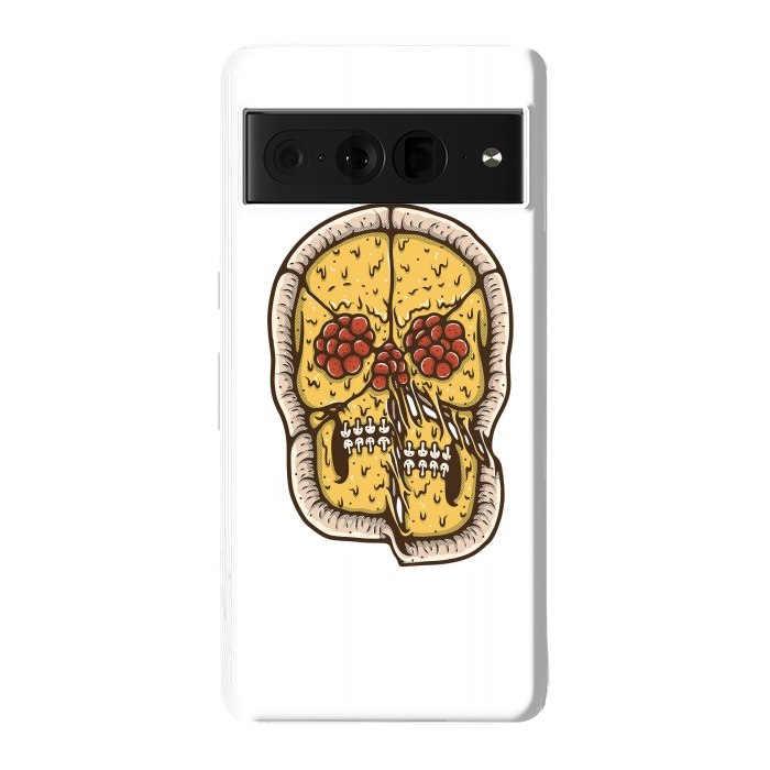 Pixel 7 Pro StrongFit pizza Skull by Afif Quilimo