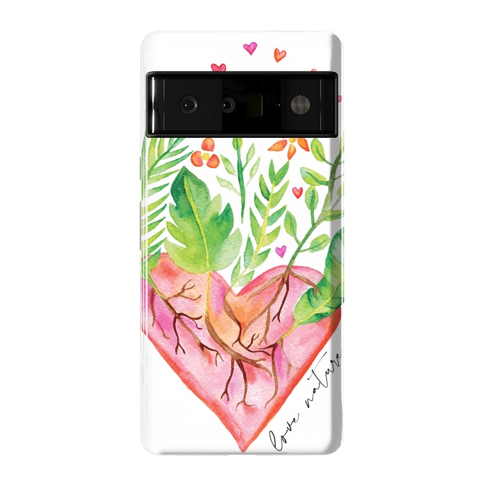 Pixel 6 Pro StrongFit Love Nature by Pom Graphic Design