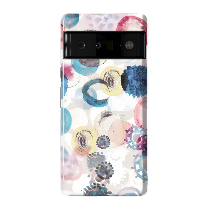 Pixel 6 Pro StrongFit Colorful painted spots by Oana 