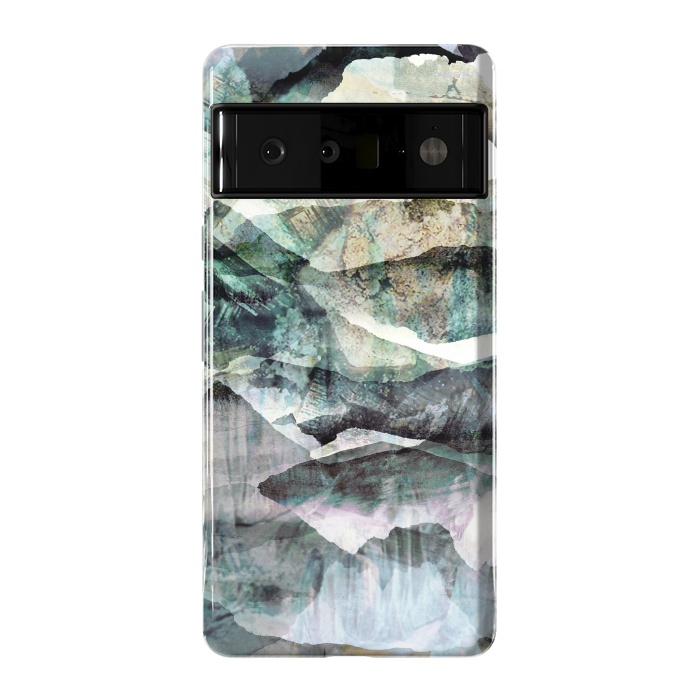 Pixel 6 Pro StrongFit Faded stylised mountain landscape by Oana 