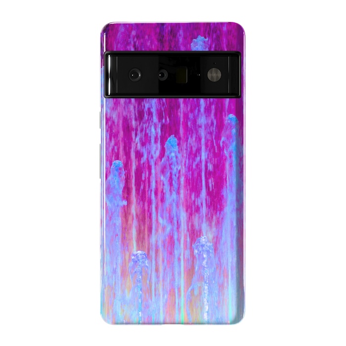 Pixel 6 Pro StrongFit Pink blue abstract  by Winston