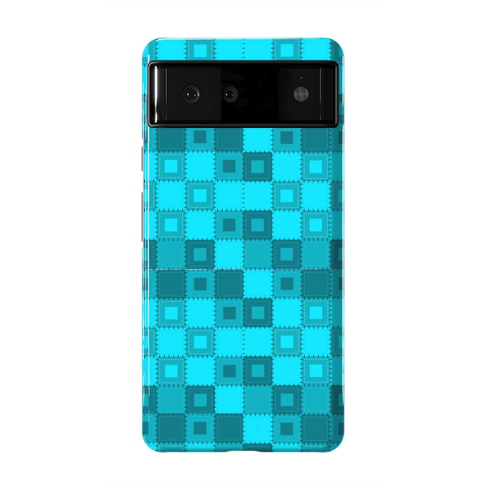 Pixel 6 StrongFit blue patchwork by MALLIKA
