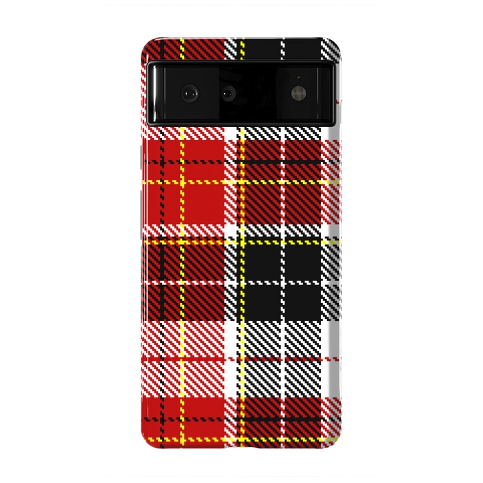 Pixel 6 StrongFit RED AND  BLACK CHECKS by MALLIKA