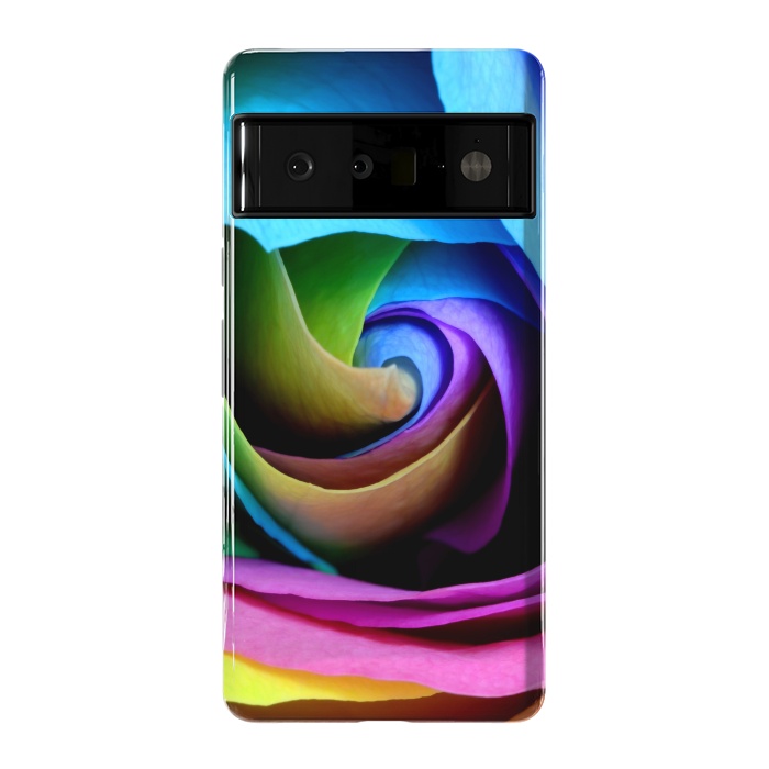 Pixel 6 Pro StrongFit colorful rose by haroulita