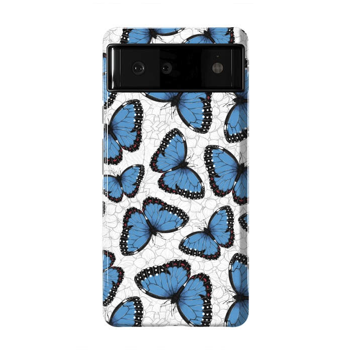 Pixel 6 StrongFit Blue morpho butterflies by Katerina Kirilova