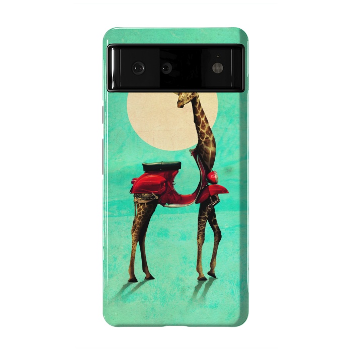 Pixel 6 StrongFit Giraffe Scooter by Ali Gulec