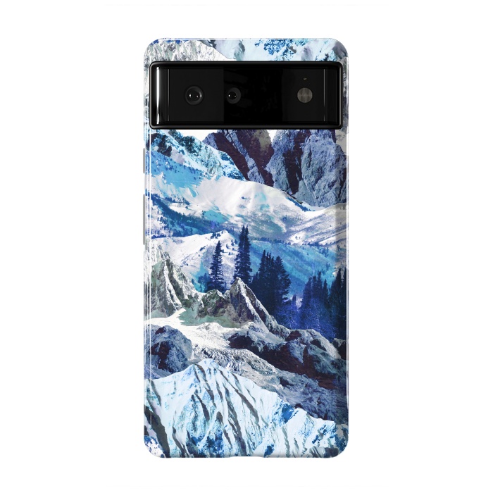 Pixel 6 StrongFit Blue mountains landscape art by Oana 