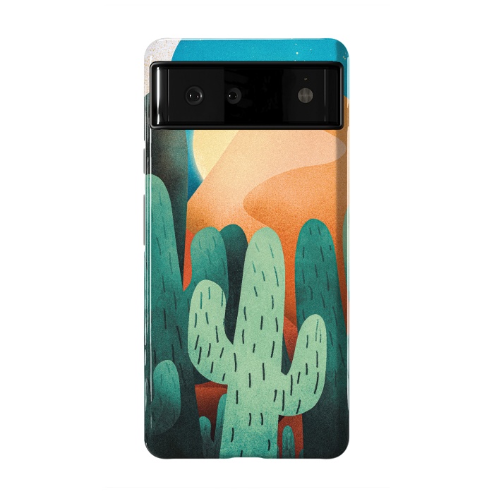 Pixel 6 StrongFit Sand cactus mountains by Steve Wade (Swade)