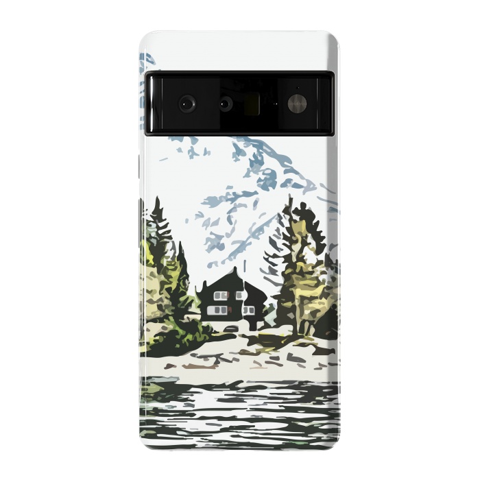 Pixel 6 Pro StrongFit Mountain Forest by Creativeaxle