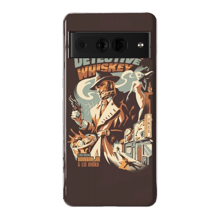 Pixel 7 Pro StrongFit Detective Whiskey by Ilustrata