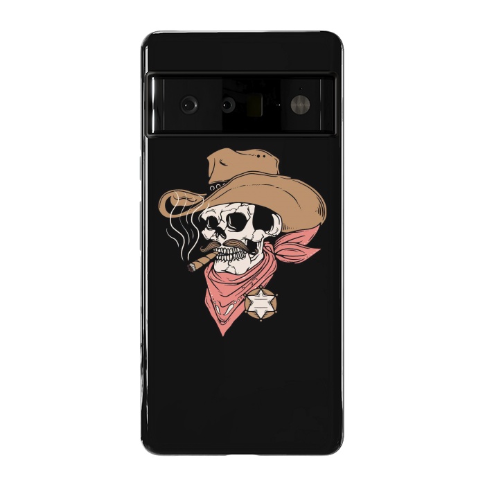 Pixel 6 Pro StrongFit Skull Sheriff by Afif Quilimo