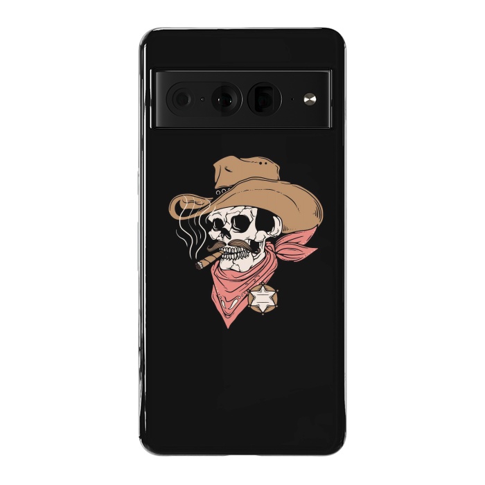 Pixel 7 Pro StrongFit Skull Sheriff by Afif Quilimo