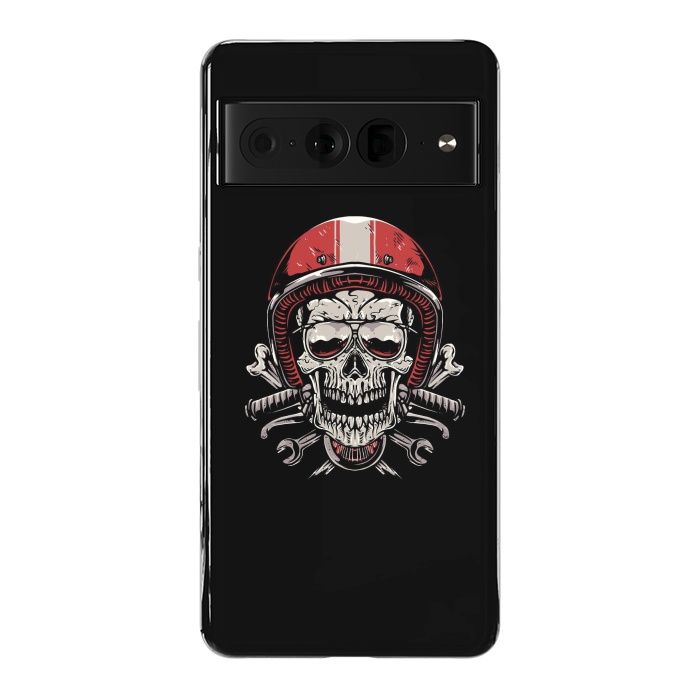 Pixel 7 Pro StrongFit Skull Biker 4 by Afif Quilimo