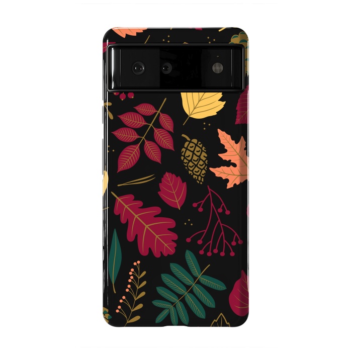 Pixel 6 StrongFit Autumn Pattern With Leaves by ArtsCase