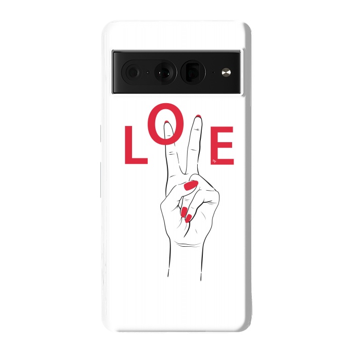Pixel 7 Pro StrongFit Love Hand by Martina