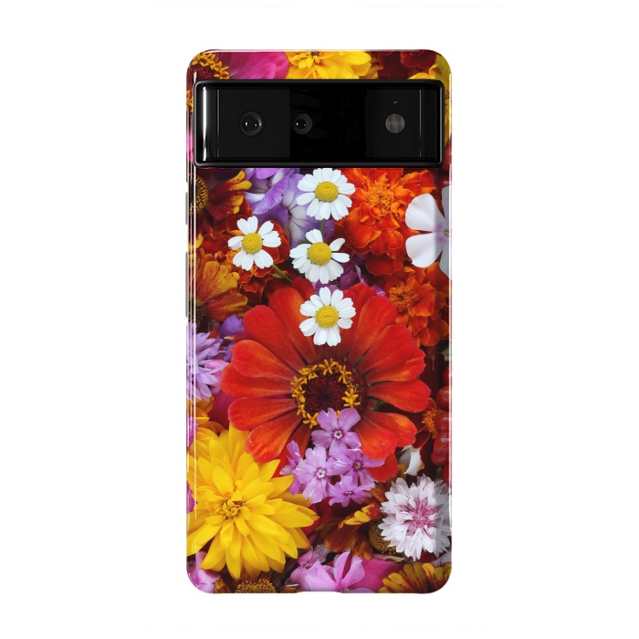 Pixel 6 StrongFit Flowers in Different Shapes and Colors V  by ArtsCase