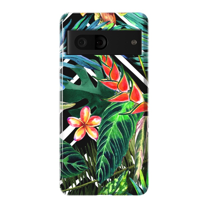 Pixel 7 StrongFit Tropical Design Flowers by ArtsCase