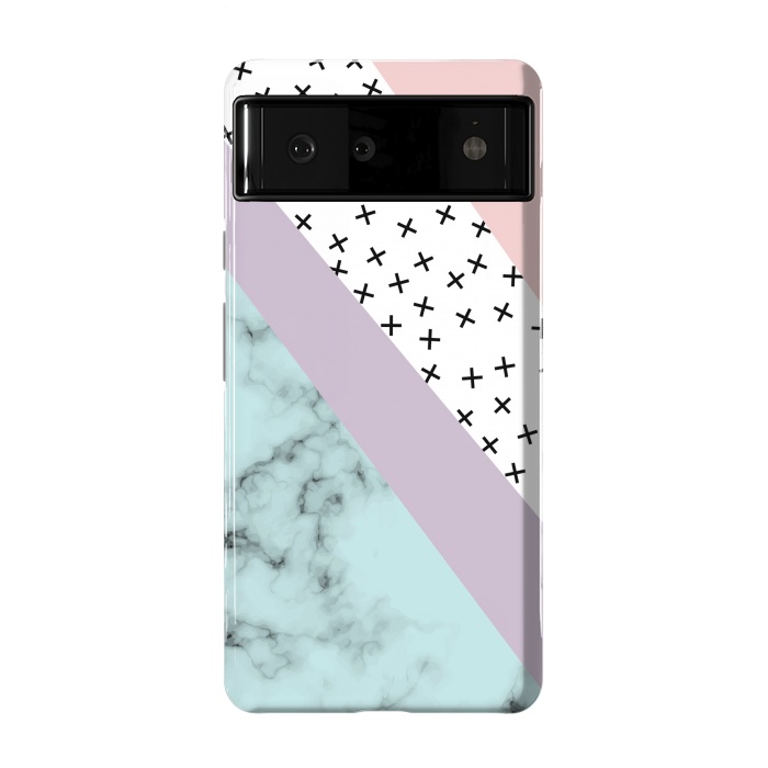 Pixel 6 StrongFit Minimum Creative Marble by ArtsCase