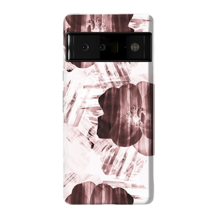 Pixel 6 Pro StrongFit Brushed dark pink rose petals by Oana 