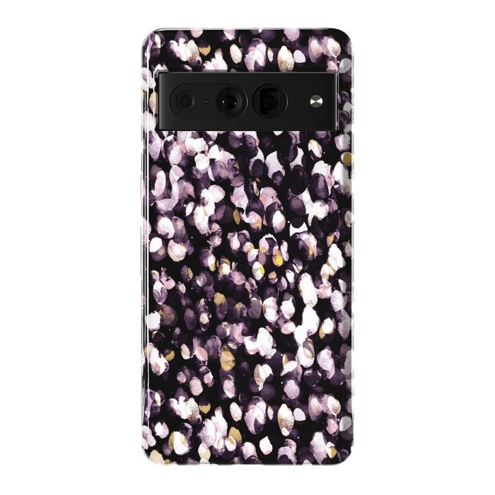 Pixel 7 Pro StrongFit Black pink watercolor spots by Oana 