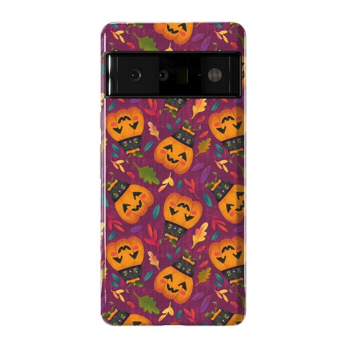 Pixel 6 Pro StrongFit Pumpkin Kitty by Noonday Design