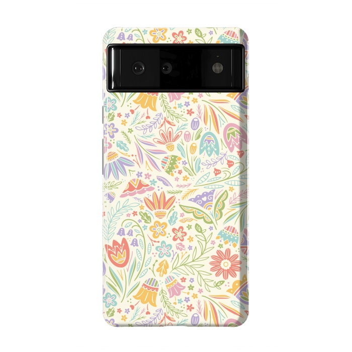 Pixel 6 StrongFit Pretty Pastel Floral by Noonday Design