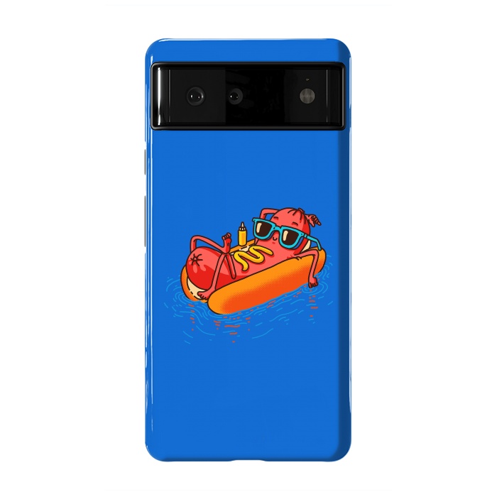 Pixel 6 StrongFit Hot Dog Summer Vacation Swimming Pool by Vó Maria