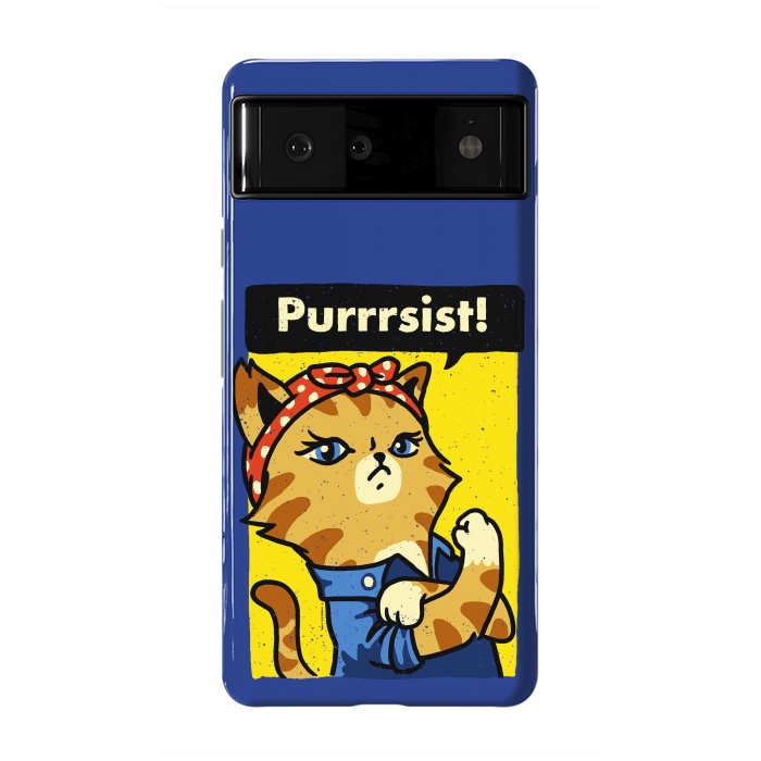 Pixel 6 StrongFit Purrsist Cat 2 We Can Do It Cat Lover by Vó Maria