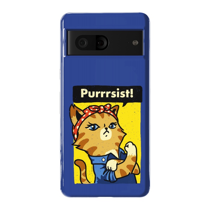 Pixel 7 StrongFit Purrsist Cat 2 We Can Do It Cat Lover by Vó Maria