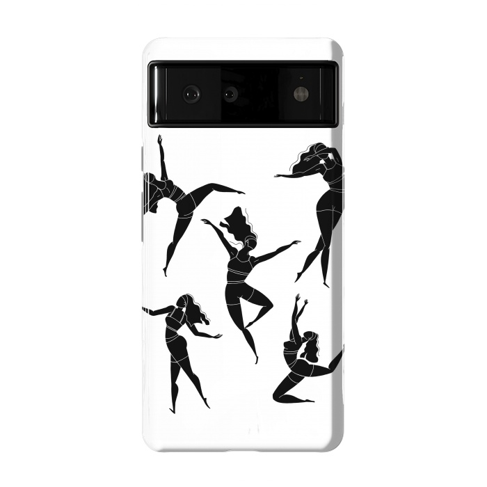 Pixel 6 StrongFit Dance Girl Black and White by Jelena Obradovic