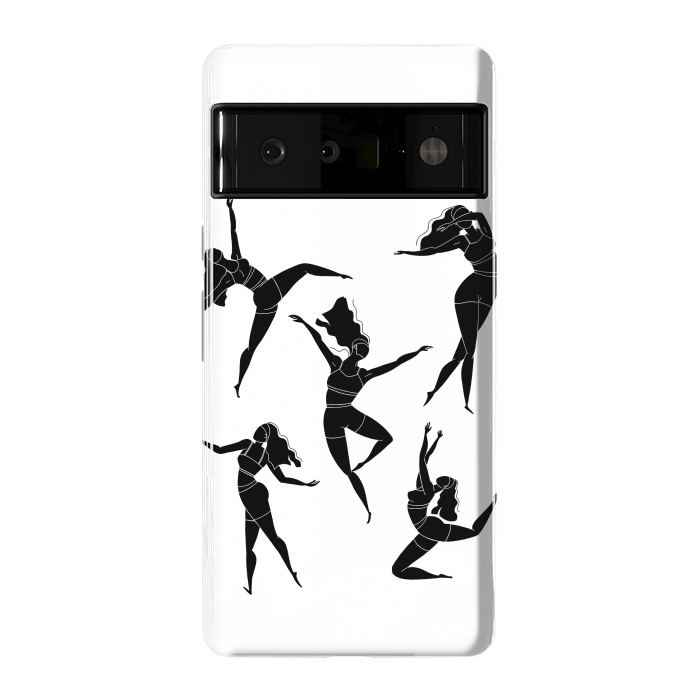 Pixel 6 Pro StrongFit Dance Girl Black and White by Jelena Obradovic