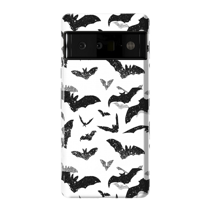 Pixel 6 Pro StrongFit Grunge flying bats Halloween pattern by Oana 