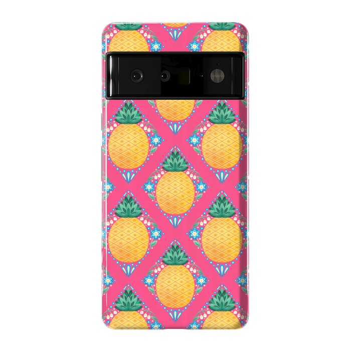 Pixel 6 Pro StrongFit Bright Pineapple by Noonday Design