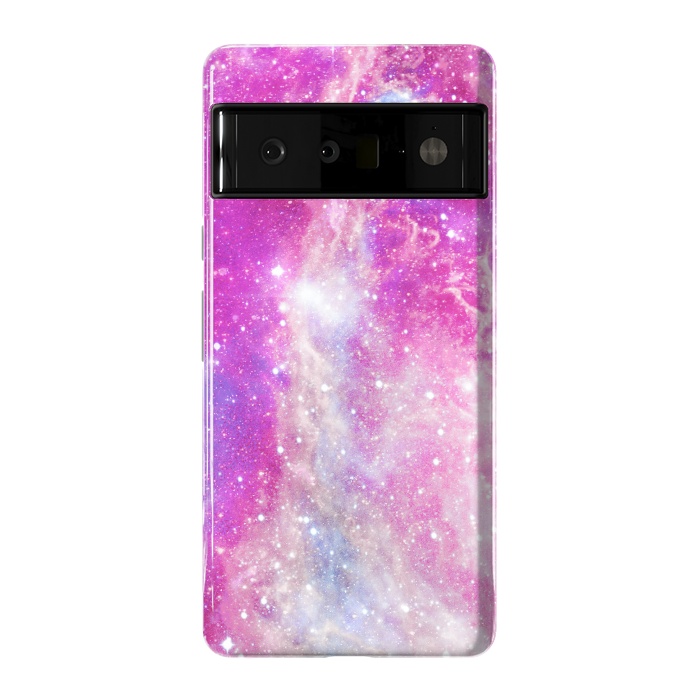 Pixel 6 Pro StrongFit Pink blue starry galaxy by Oana 
