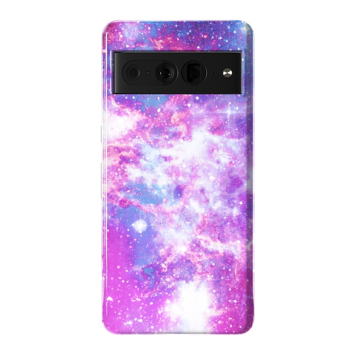 Pixel 7 Pro StrongFit Pink blue starry galaxy by Oana 