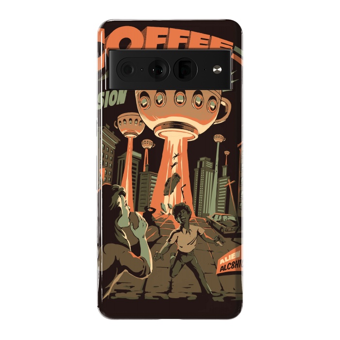 Pixel 7 Pro StrongFit Coffee Invasion by Ilustrata