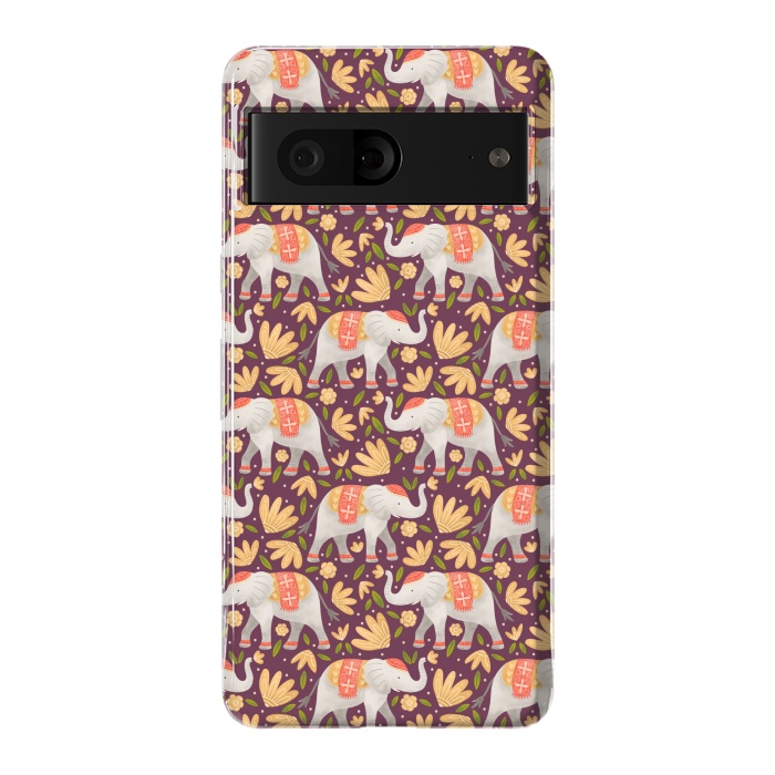 Pixel 7 StrongFit Majestic Elephants by Noonday Design
