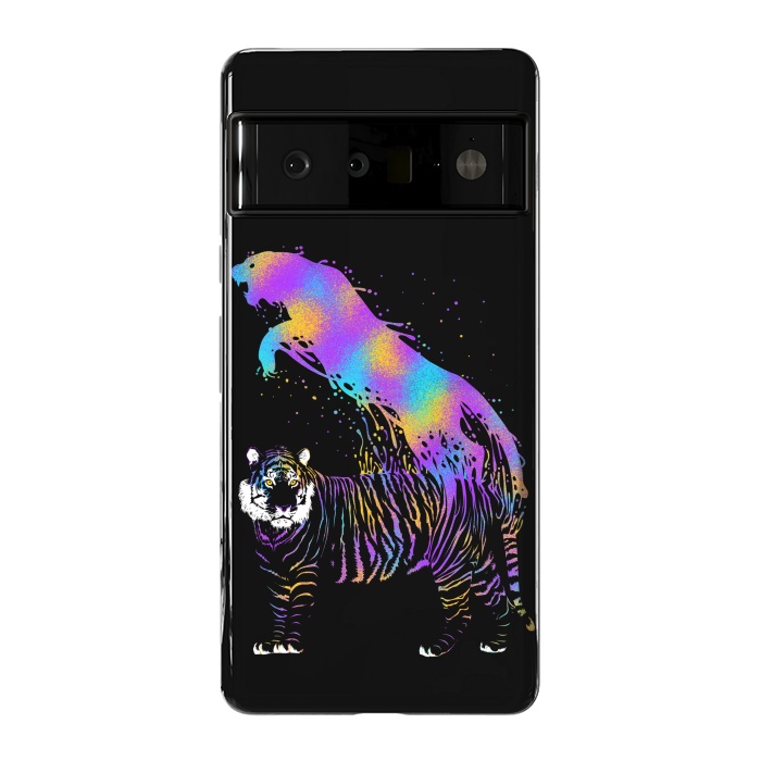 Pixel 6 Pro StrongFit Tiger ink colorful by Alberto