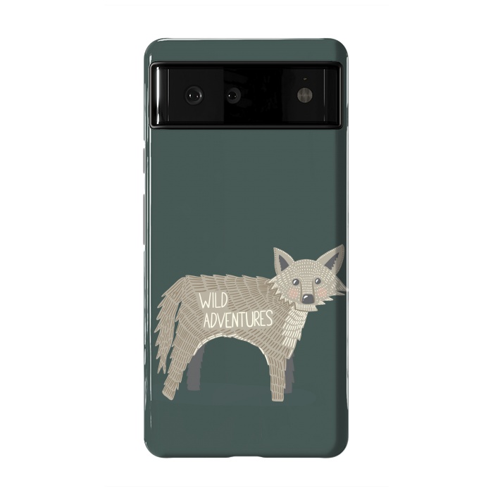 Pixel 6 StrongFit Wild Adventures Wolf  by Edith May