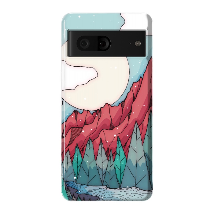 Pixel 7 StrongFit The red winter mountain river by Steve Wade (Swade)
