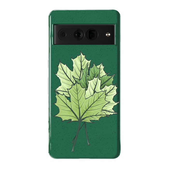 Pixel 7 Pro StrongFit Green Maple Leaves In Spring by Boriana Giormova