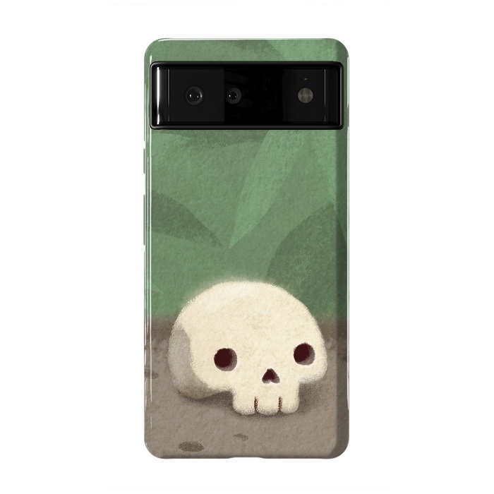 Pixel 6 StrongFit Jungle skull by Laura Nagel